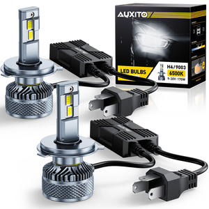 Bombillas LED AUXITO X5 H4 para faros delanteros, luz alta y baja, 170W 16000LM, 900% más brillantes, 6500K, blanco frío - Product Image 4
