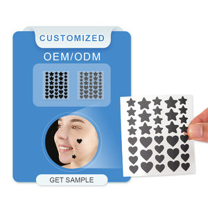 Private Label Hydrokolloid-Akne-Patches für Gesichtsakne-Behandlung Anti-Akne Sternförmige Pickel-Patches Fördert die Heilung 8*9,4cm - Product Image 1