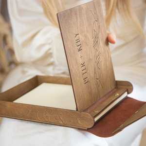 Tùy Chỉnh Mộc Mạc Handmade Quà Tặng Lưu Niệm <span class=keywords><strong>Laser</strong></span> Cắt Bằng Gỗ Album Loose-Leaf Scrapbook Khung Album, Album Ảnh Hộp Bán Buôn - Product Image 2