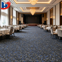 Hengjiu Hochbelastbare Edelsteinmuster Nylon-Teppichboden 33,33x100cm Akustische Bodenfliese für Hotel Konferenz Eventcenter