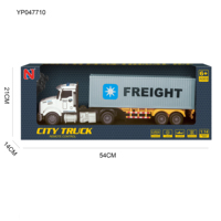 2.4G 1:14 5CH Télécommande Semi Remorque RC Conteneur Camion Transporteur Électrique avec Lumière pour Enfants Adultes Chargeur Inclus