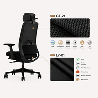 Chaise de bureau ergonomique en maille OEM ODM avec soutien lombaire, chaise de travail confortable pour ordinateur, certifiée CE BIFMA