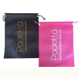 Sac en non-tissé personnalisé pour chaussures recyclées avec cordon de serrage - Product Image 4