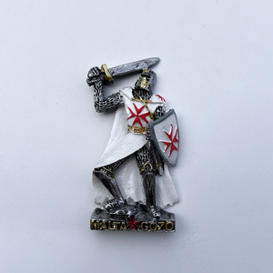Imán 3D para Refrigerador con Diseño de Caballero Teutónico Medieval, Souvenir Turístico Europeo - Product Image 1