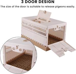 Ama-zon Offre Spéciale Cage pliante pour pigeons portable Cage pour pigeons en plastique Boîte de transport pour animaux de compagnie - Product Image 6