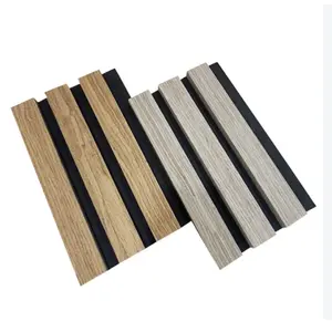 Modern Design Style Natural Oak Acoustic Wood Slat Wall Panels 3D Model Design Capability