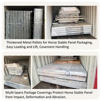 Équipement de box pour chevaux, style européen de luxe, panneau de box préfabriqué, durable, pré-assemblé, écurie pour chevaux, box pour chevaux portable