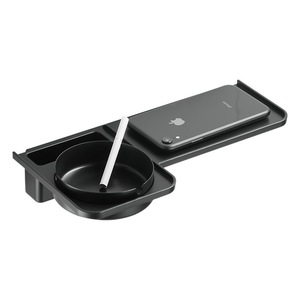 Cendrier mural Hannai avec support pour téléphone, organiseur de fumeurs en métal pour salle de bain et chambre - Product Image 5