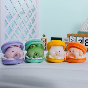<b>Bubble</b> Macaron Stress Relief Ornaments Resin Cartoon Squeezable Fidget Toys For <b>Kids</b> And Gifts - Product Image 4