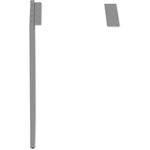 Base de Retorno Alera Serie Open Office con Patas en O, Totalmente Ajustable, Diseño Moderno, 36 70.78w X 23.38d X 28.5h, Plateada, para Edificios de Oficinas - Product Image 1