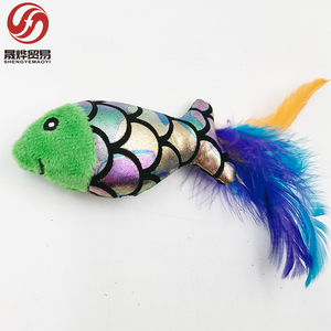 Pesce Pet Chew peluche Trending gatto pesce masticare giocattolo interattivo con Texture pelosa lavabile durevole perfetto per il gioco degli animali domestici a casa - Product Image 3