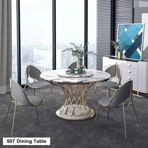 Ensemble de table à manger en marbre moderne, nouveau design, vente chaude, pas cher - Product Image 1