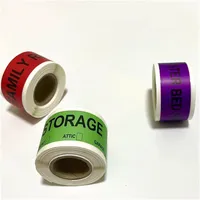 Autocollants adhésifs colorés en rouleau, boîte de rangement pour la maison, étiquettes anti-chute pour articles fragiles