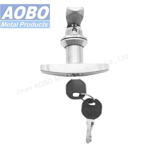 AOBO T Handle With Insert and Master Key 333 Stainless Steel 316 Tee <strong>Electric</strong> <strong>Door</strong> Cylinder Industrial <strong>Panel</strong> Enclosure <strong>Latch</strong> - Product Image 3