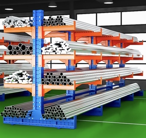 Estantería Cantilever de Acero de Una Sola Cara Nuoteng, Unidad de Almacenamiento Galvanizada con Recubrimiento Electrostático en Polvo, Instalación Enchufable - Product Image 3