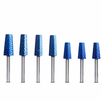 Vente Flash : Embouts de ponceuse à ongles professionnels en carbure de tungstène, motif écaille de dragon bleue, tige de 3/32 po, pour machine à manucure