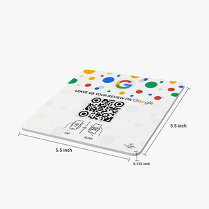Google QR Code NFC adesivi Tap quadrato RFID Tag per la finestra di revisione aziendale adesivo per biglietto da visita tessera Hotel - Product Image 3