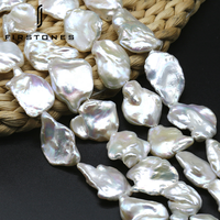 Perle d'eau douce naturelle kess hi, 1 pièce, en pierre naturelle, irrégulière, pour la fabrication de bijoux