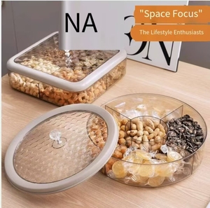 Nuovo Modello di Portafrutta in Acrilico dal Design Contemporaneo con Coperchio per Tavolo da Caffè, Caramelle, Snack, Frutta Secca, Contenitore Divisorio per Uso Domestico e Feste - Product Image 5
