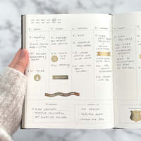 Journal de bien-être du corps, de l'âme et du bien-être sans date, soins personnels et calendrier de remerciement pour la personnalisation