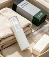 Vente en gros de flacons de lotion en plastique avec pompe à brume, logo personnalisé, 60 ml, 80 ml, 100 ml, avec joint d'étanchéité