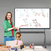 ODM 65 inch 4K interactief platte scherm 40-punts touchscreen slim interactief bord whiteboard voor onderwijs in de klas