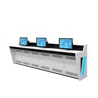 Console informatique modulaire et extensible pour centre de commande, personnalisable en usine, avec bureau de dessin technique intégré
