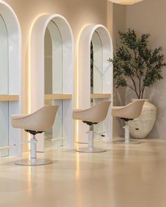 Espejo de Salón LED de Diseño Moderno en Forma de Arco, Espejo de Barbería de Doble Cara Montado en la Pared, Equipo <span class=keywords><strong>Profesional</strong></span> de Peluquería para Salones - Product Image 2