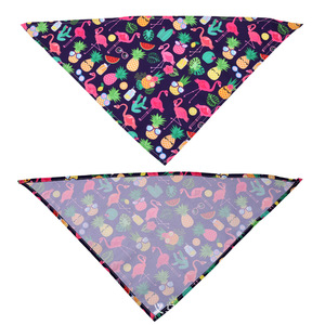 Bandana Anjing Musim Panas Baru, Gaya Hawaii, Motif Flamingo, Buah, Bunga, Daun, Custom, Tebal, Terbuat dari Poliester Katun, untuk Musim Gugur - Product Image 3