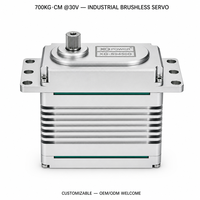 2026 New Arrival Industrial Servo 700kg High Torque Brushless Servo Motor Waterproof Aluminium Case 30V Robotic Arm
