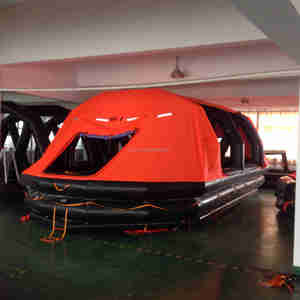 قارب نجاة قابل للنفخ ذاتي الانتصاب عالي الجودة معتمد من <span class=keywords><strong>SOLAS</strong></span> لـ 6 أشخاص مع حاوية صلبة لقارب النجاة - Product Image 3