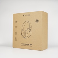 Emballage de boîte d'écouteurs bluetooth sans fil en papier kraft personnalisé diodégradable pour IPHONE SONY jbl