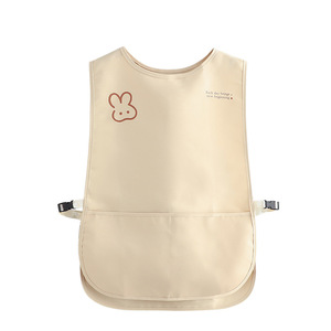 Tablier élégant imperméable et résistant à l'huile pour la cuisine, pour adultes, couleur unie, en polyester, usage quotidien - Product Image 5