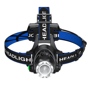 Linterna frontal LED con zoom V9, alcance de 200 a 500 metros, 135g a 157g, impermeable IPX4, chip T6, recargable con batería 18650, para exteriores. - Product Image 2