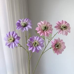 Junheyuan Artificial Clematis <b>Flower</b> <b>Single</b> Branch Silk Petal Wedding Decoration Floral Arrangement - Product Image 2