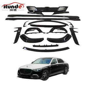 Kit de carrocería de fibra de carbono para <span class=keywords><strong>Mercedes</strong></span> <span class=keywords><strong>Benz</strong></span> Clase <span class=keywords><strong>S</strong></span> W223 <span class=keywords><strong>Maybach</strong></span> S480 580 <span class=keywords><strong>680</strong></span> actualización estilo MSY alerón delantero Tuyere faldas laterales - Product Image 1