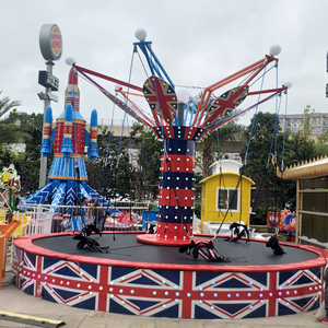 Le parc d'attractions carré mobile monte l'élastique sautant rotatif électrique de carnaval d'enfants à vendre - Product Image 1