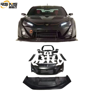 Kit carrosserie en fibre de verre pour <span class=keywords><strong>Toyota</strong></span> <span class=keywords><strong>GT86</strong></span> BRZ ZN6 Pare-chocs avant amélioré Garde-boue Jupes latérales Style V Pièces automobiles de haute qualité - Product Image 1