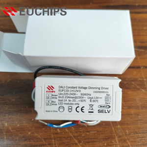 Euchips EUP12D-1H12V-0 12W <b>12V</b> 1A DALI Touch DIM Constant Voltage <b>LED</b> <b>Driver</b> AC220-240Vac IP20 - Product Image 1
