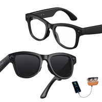 Lunettes Intelligentes SANVNET GS5 Max avec Étui de Recharge, Longue Autonomie, Traduction IA, Caméra 8MP, Appareil Connecté Sportif pour Hommes