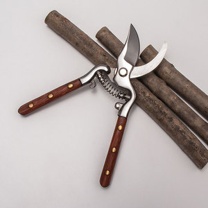Lu Ban's Work Bypass Pruning Shears Stainless Steel 20-30 Mm Wooden Handle Garden Tool For Tree Flower Trimming - Product Image 2