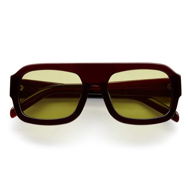 LBAshades Vintage TAC Sunglasses Oversized Frame Square Acetate Sun Glasses for Women and Men UV400 Glasses
