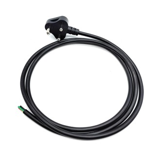 India Home Appliance 6A Cable de alimentación de CA con enchufe de 3 clavijas Cables de alimentación de alto <span class=keywords><strong>amperaje</strong></span> y cables de extensión - Product Image 1