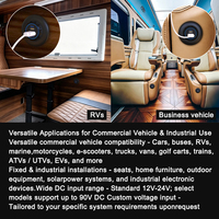 Chargeur de voiture d'usine à charge rapide pour téléphone, prise d'alimentation USB-A QC3.0 et double port USB-C, chargeur de voiture USB pour camping-car