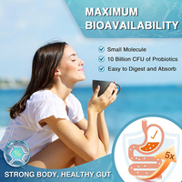Produits de beauté en gros : Poudre de collagène marin hydrolysé avec acide hyaluronique, probiotiques et vitamines C et E