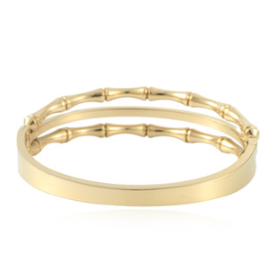 Brazalete de Acero Inoxidable con Diseño de Nudo de Bambú, Dorado, para Mujer, Joyería de Moda, Regalo - Product Image 2