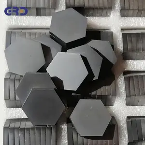 High hardness hexagon SSiC sic silicon carbide ceramic plate tiles for refractory industry