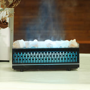 Lámpara de Sal del Himalaya, Difusor de Aromas, Humidificador de Escritorio de 0.5L con Efecto de Llama 3D para Uso en el Hogar y la Oficina - Product Image 5