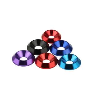 Alliage d'aluminium noir résistant à l'abrasion M2 M3 M4 M5 M6 anodisé contre tête coulée rondelles coniques joint en métal - Product Image 1