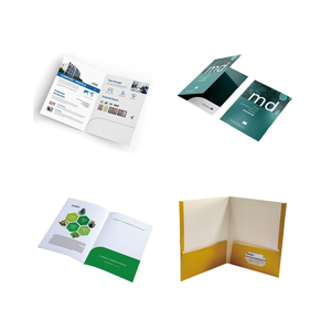 Tùy chỉnh in văn phòng tài liệu trình bày Túi thư mục giấy tập tin các tông logo in kỹ thuật số - Product Image 4
